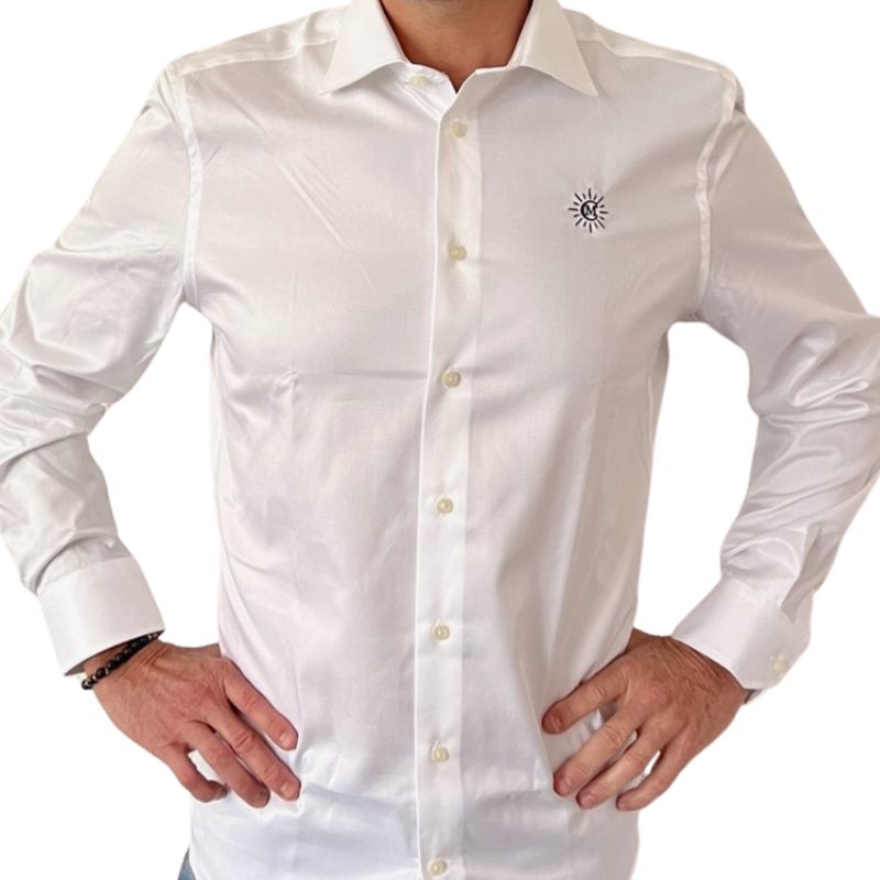 man shirt - Like the Sun embroidered - E-shop - LIKE THE SUN - MARIO CIMARRO (2)