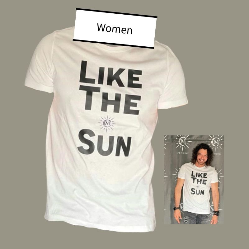 Camiseta de mangas cortas blanca LIKE THE SUN – Mujer