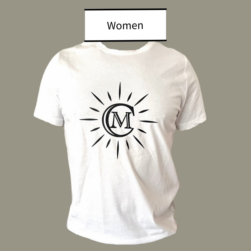 Camiseta de mangas cortas blanca con logotipo – Mujer